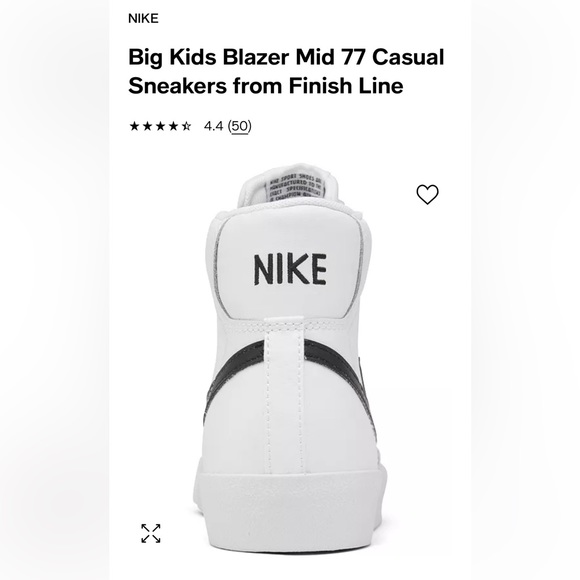 Nike Blazer mid 77 sneakers youth size 5.5 women’s size 7.5 BIG KIDS WOMENS boys - Picture 2 of 12